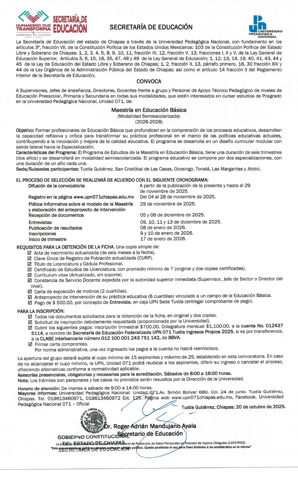 Convocatoria LIE 2025