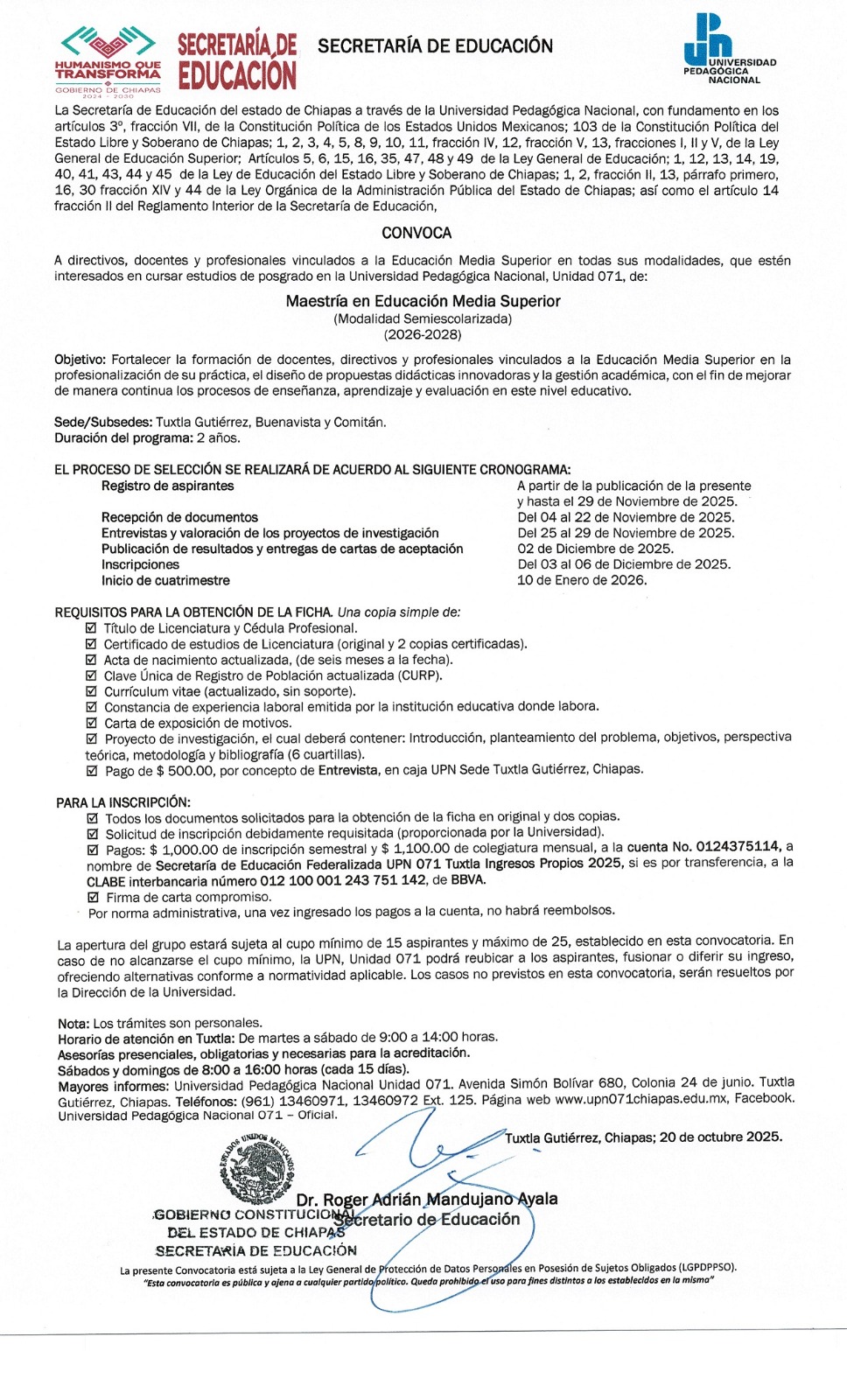 Convocatoria LIE 2025